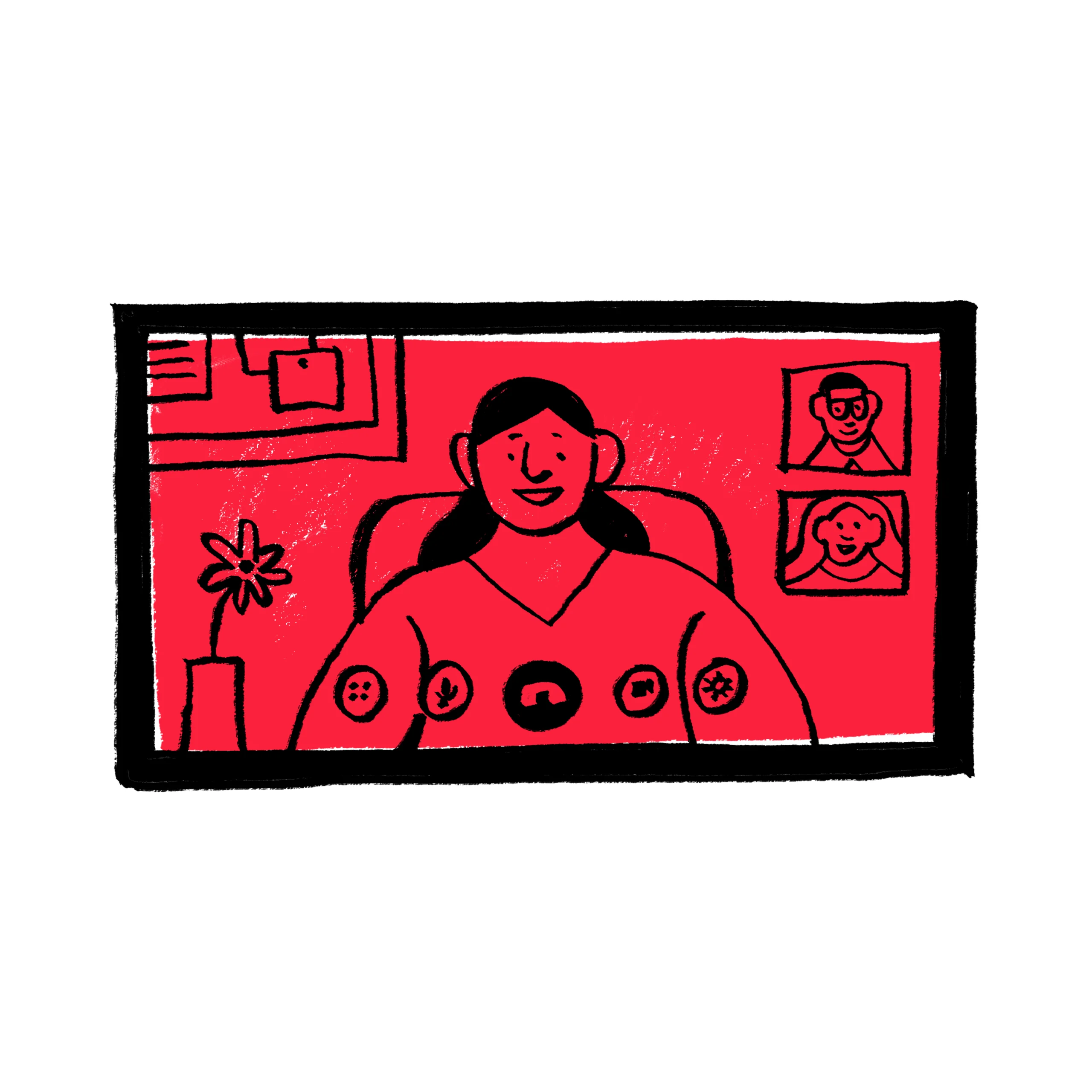 Person working at a computer on a website project